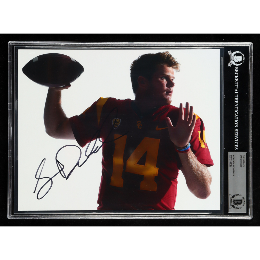 Sam Darnold Signed USC Trojans 8x10 Photo (BAS) at PristineAuction.com