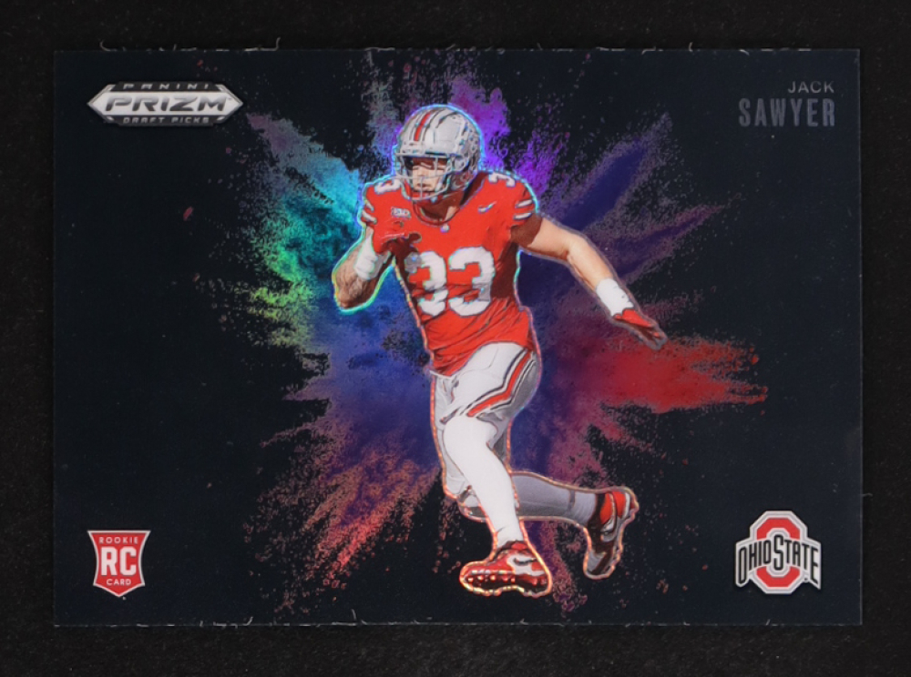 Jack Sawyer 2025 Panini Prizm Draft Picks Black Color Blast #33 RC
