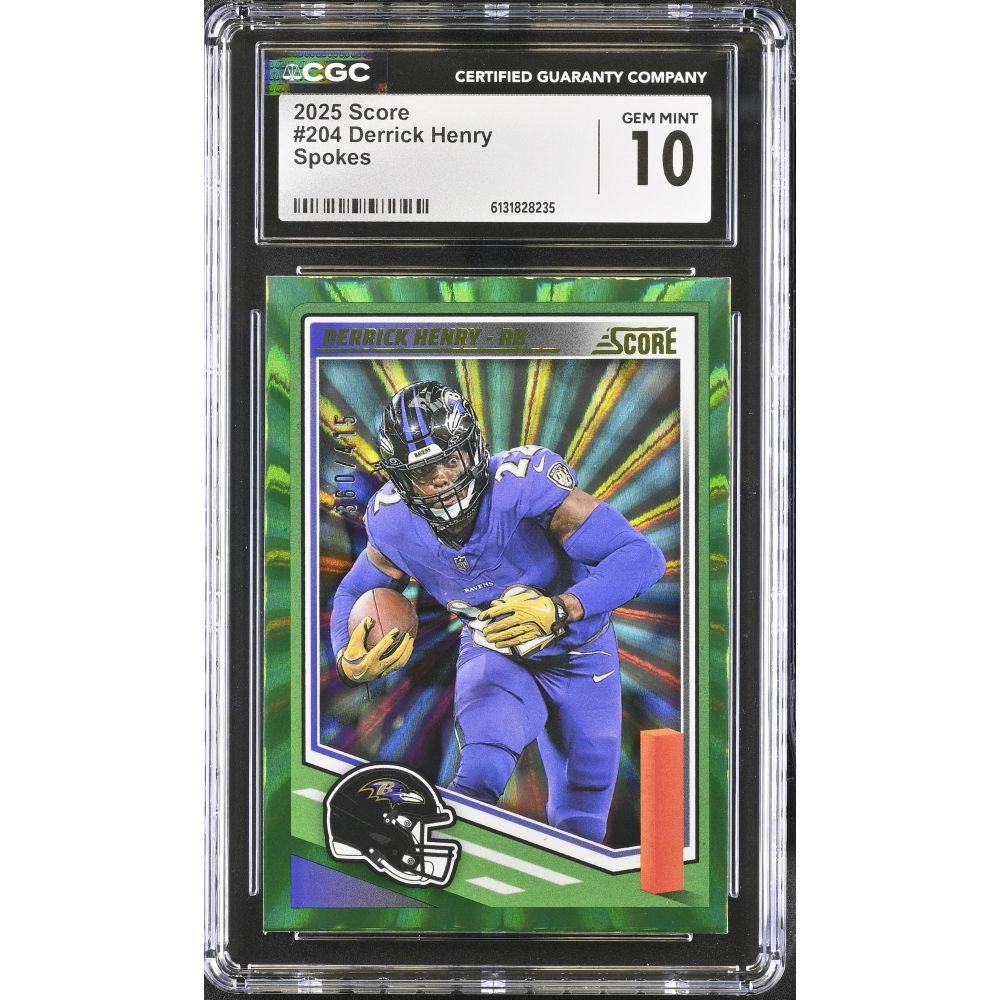 Derrick Henry 2025 Score Spokes #204 # 360/415 (CGC 10) at PristineAuction.com