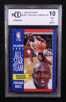Michael Jordan 1991-92 Fleer #211 AS (BCCG 10) at PristineAuction.com