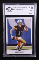 Josh Allen 2018 Leaf Rookie Star #08 RC (BCCG 10) at PristineAuction.com