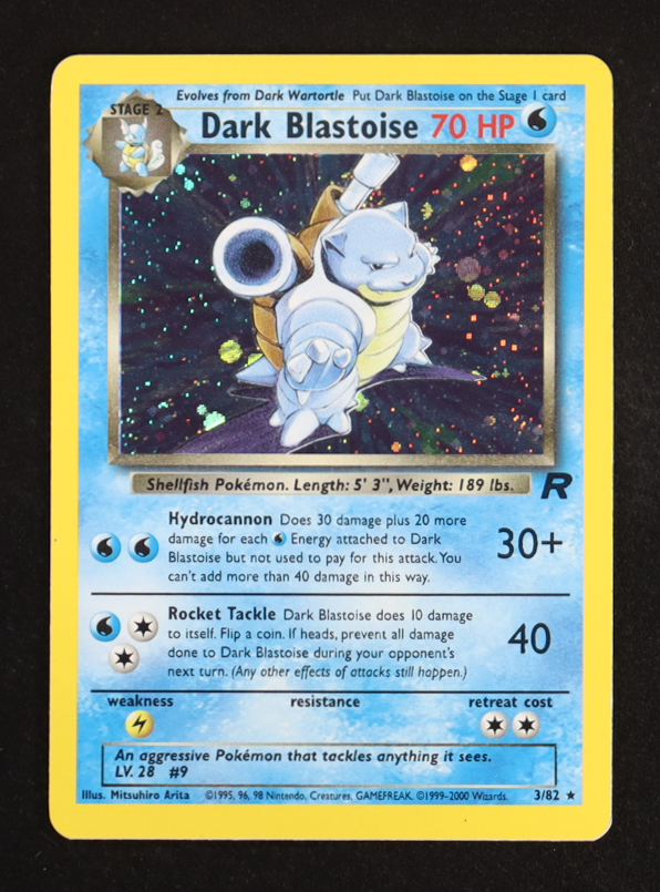 Dark Blastoise Pokemon 2000 Team Rocket #10 Holo at PristineAuction.com Dark Blastoise Pokemon 2000 Team Rocket #10 Holo at PristineAuction.com