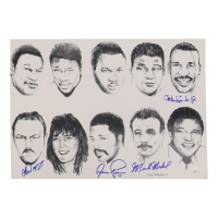 Boxing Caricature 10x14 Photo Signed By (4) with Chuck Wepner, Aaron Pryor, Michael Spinks & Mark Medal (JSA) at PristineAuction.com