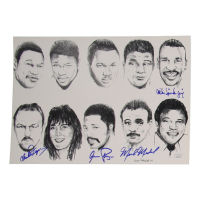 Boxing Caricature 10x14 Photo Signed By (4) with Chuck Wepner, Aaron Pryor, Michael Spinks & Mark Medal (JSA) at PristineAuction.com