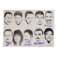 Boxing Caricature 10x14 Photo Signed By (4) with Chuck Wepner, Aaron Pryor, Michael Spinks & Mark Medal (JSA) at PristineAuction.com