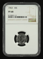 1963 Roosevelt 10C Proof Silver Dime (NGC PF68) at PristineAuction.com