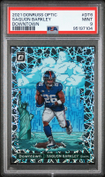 Saquon Barkley 2021 Donruss Optic Downtown! #6 (PSA 9) at PristineAuction.com