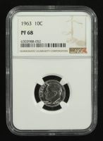 1963 Roosevelt 10C Proof Silver Dime (NGC PF68) at PristineAuction.com
