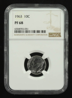 1963 Roosevelt 10C Proof Silver Dime (NGC PF68) at PristineAuction.com