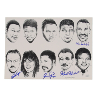 Boxing Caricature 10x14 Photo Signed By (4) with Chuck Wepner, Aaron Pryor, Michael Spinks & Mark Medal (JSA) at PristineAuction.com