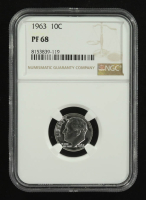 1963 Roosevelt 10C Proof Silver Dime (NGC PF68) at PristineAuction.com