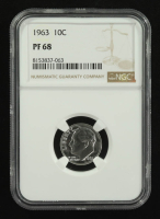 1963 Roosevelt 10C Proof Silver Dime (NGC PF68) at PristineAuction.com