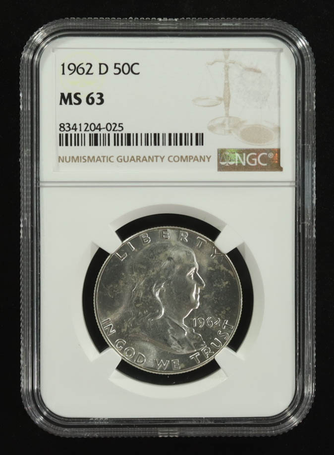 1962-D Kennedy 50C Silver Half Dollar (NGC MS63) at PristineAuction.com 1962-D Kennedy 50C Silver Half Dollar (NGC MS63) at PristineAuction.com