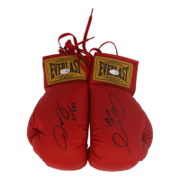 Oscar De La Hoya Signed Pair of Everlast Boxing Gloves Inscribed "Golden Boy" (JSA) at PristineAuction.com