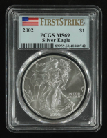 2002 American Silver $1 Eagle, First Strike (PCGS MS69) at PristineAuction.com