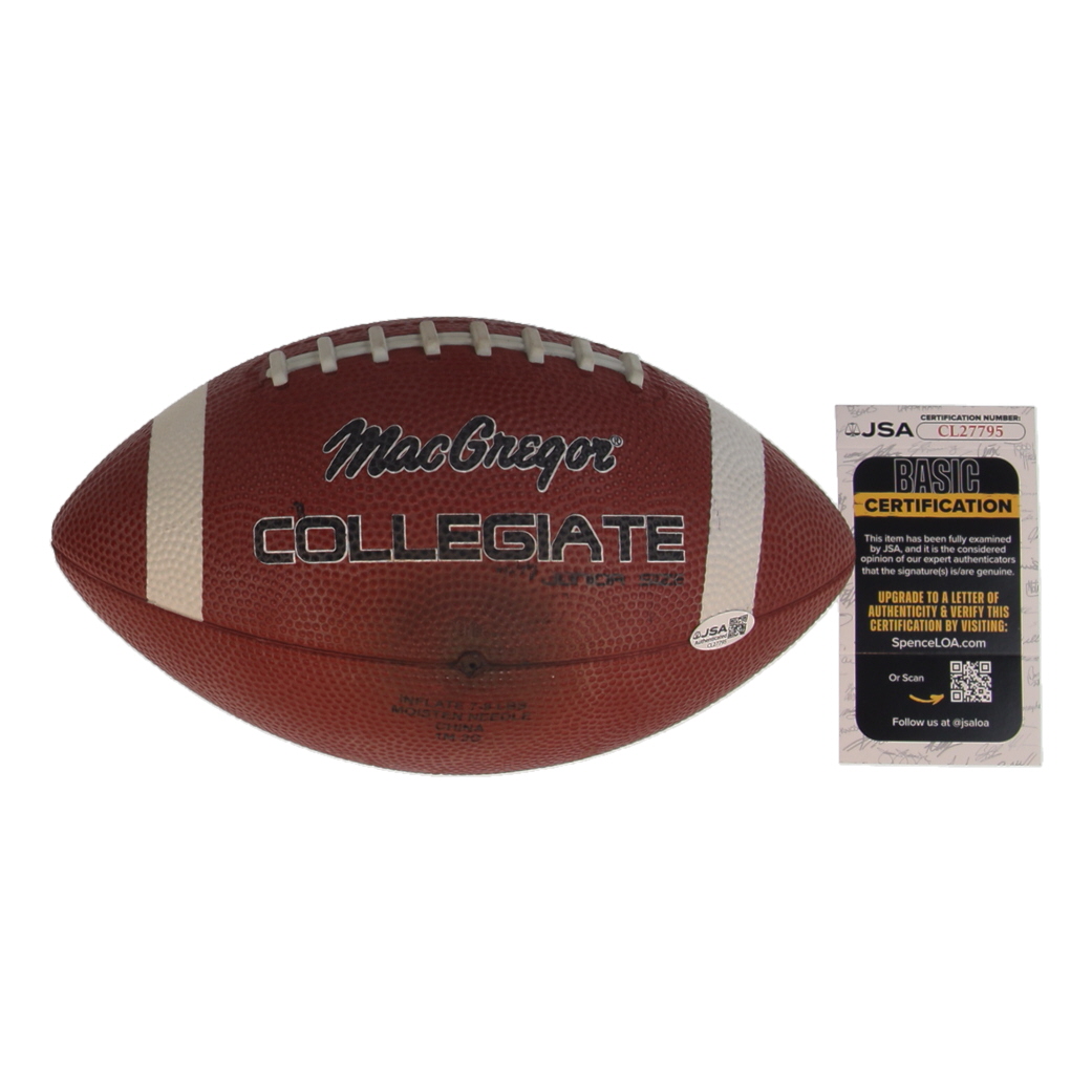 Billy Sims Signed Collegiate Football (JSA) at PristineAuction.com Billy Sims Signed Collegiate Football (JSA) at PristineAuction.com