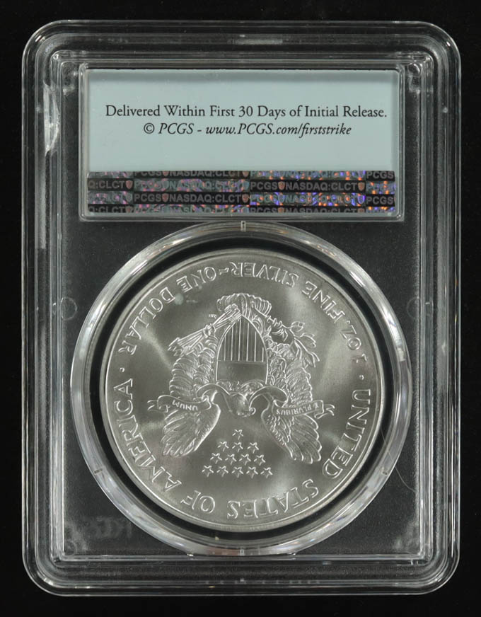 2002 American $1 Dollar Silver Eagle, First Strike (PCGS MS69) at PristineAuction.com 2002 American $1 Dollar Silver Eagle, First Strike (PCGS MS69) at PristineAuction.com