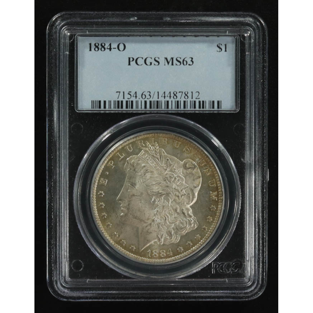 1884-O Morgan Silver $1 Dollar (PCGS MS63) at PristineAuction.com