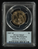 2007-D U.S. Presidential $1 Dollar, George Washington - First Day of Issue (PCGS MS65) at PristineAuction.com