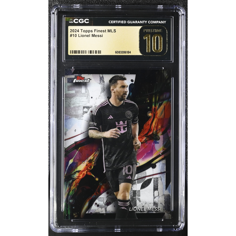 Lionel Messi 2024 Topps Finest Mls #10 (CGC 10 | Black Label) at PristineAuction.com