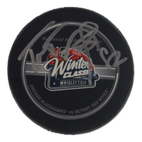 Tomas Kopecky Signed 2009 Winter Classic Logo Hockey Puck (JSA) at PristineAuction.com