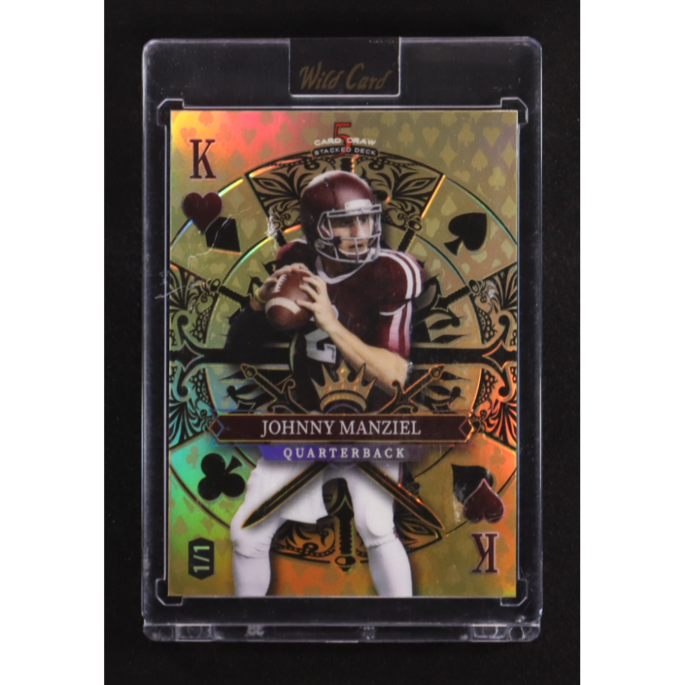 Johnny Manziel 2024 Wild Card 5 Card Draw Stacked Deck King of