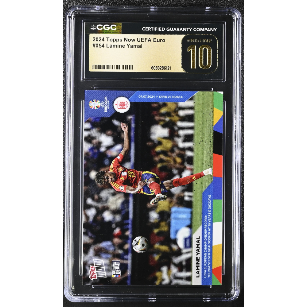 Lamine Yamal 2024 Topps Now Uefa Euro #054 (CGC 10 | Black Label) at PristineAuction.com