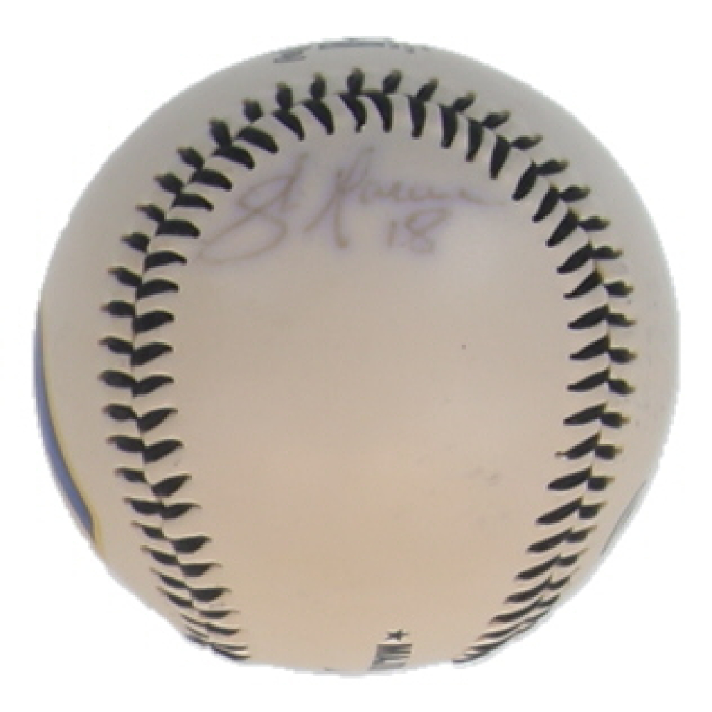 Shaun Marcum Signed OML Brewers Logo Baseball (JSA) at PristineAuction.com