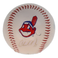 Charles Nagy, Jaret Wright & Jason Jacome Signed Indians Logo Baseball (JSA) at PristineAuction.com