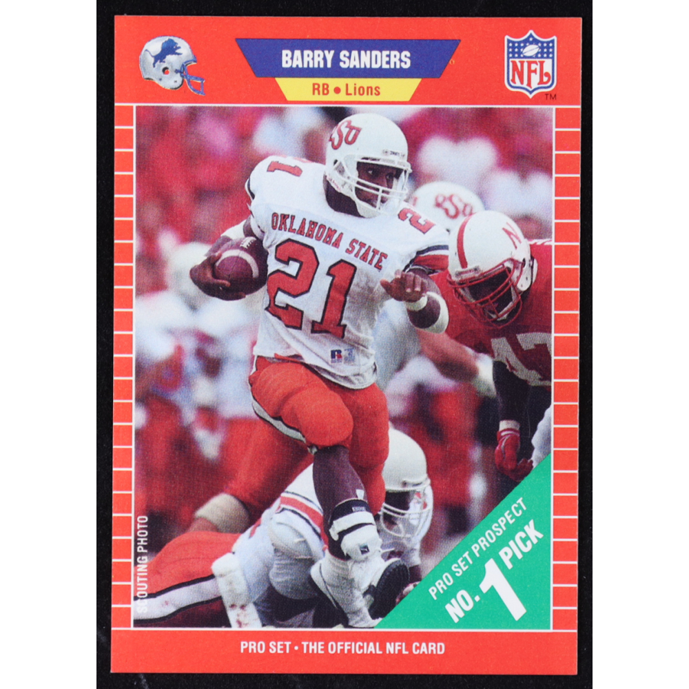 Barry Sanders 1989 NFL Pro Set #494 RC at PristineAuction.com