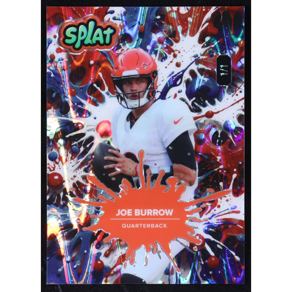 Joe Burrow 2025 Wild Card Splat #SBRWB02-JB #1/1 at PristineAuction.com