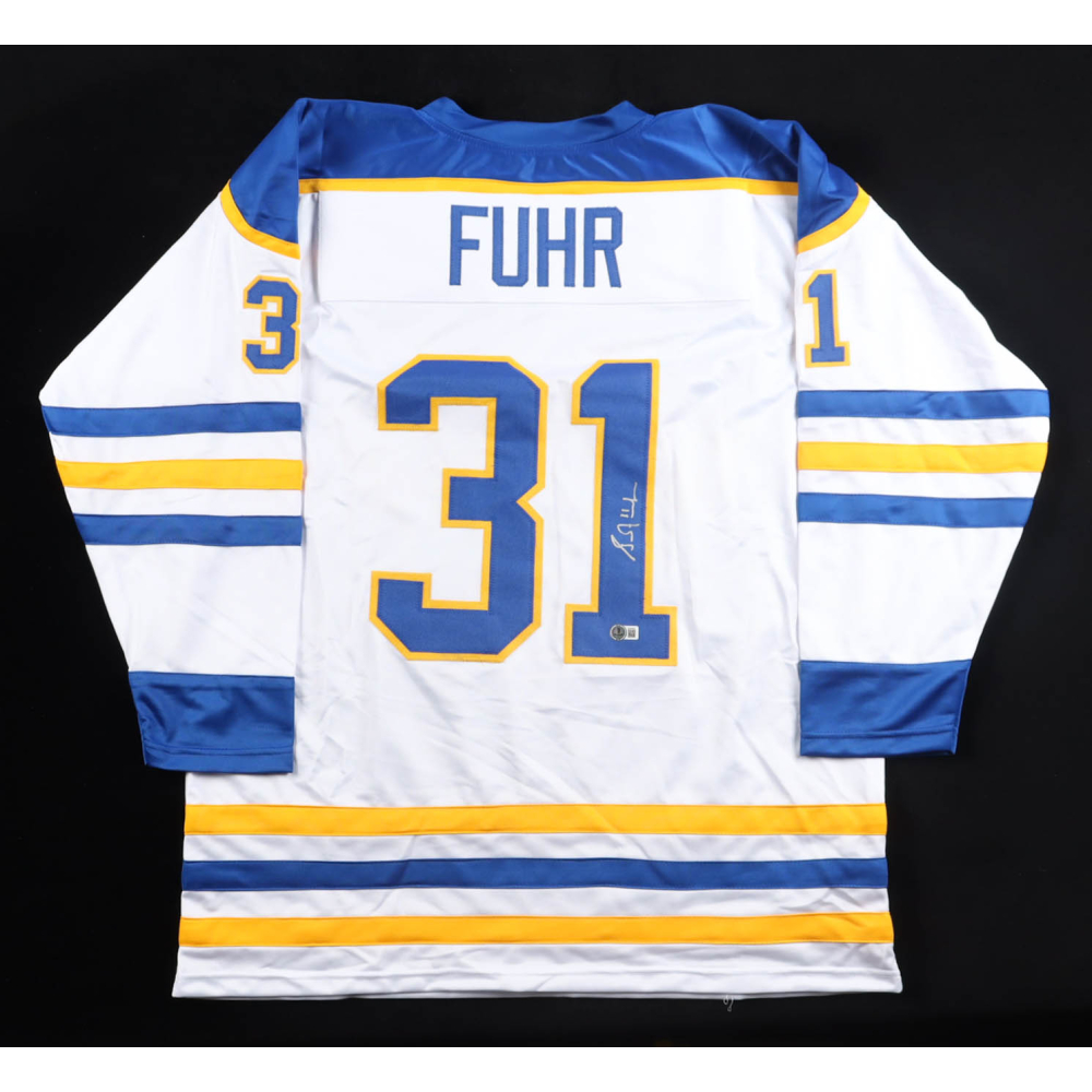 Grant Fuhr Signed Jersey (Beckett) at PristineAuction.com