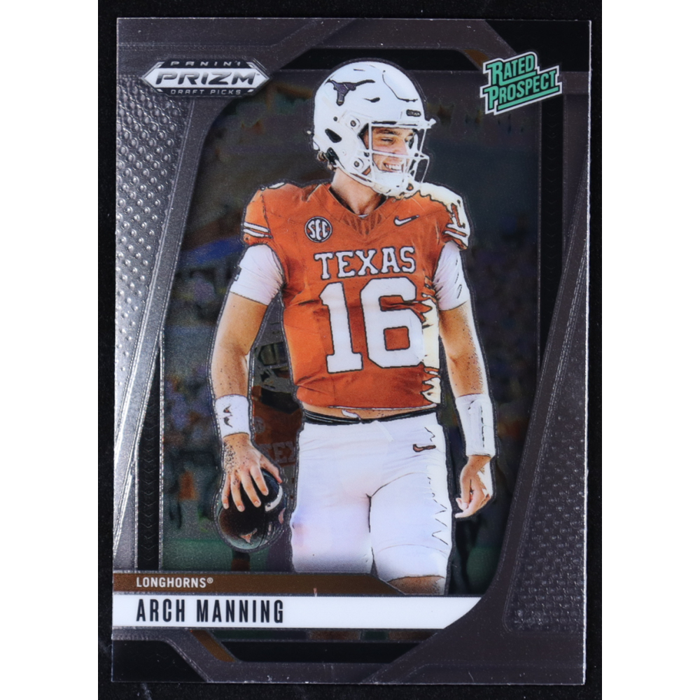 Arch Manning 2025 Panini Prizm Draft Picks Rated Prospect #166 RC at PristineAuction.com