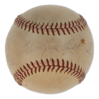 Bob Stewart Signed OML Baseball Inscribed "Umpire" & "Best Of Luck In Life" (JSA) at PristineAuction.com
