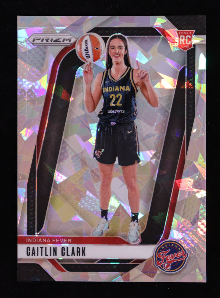 Caitlin Clark 2024 Panini Prizm WNBA Prizms Ice #145 RC at PristineAuction.com Caitlin Clark 2024 Panini Prizm WNBA Prizms Ice #145 RC at PristineAuction.com
