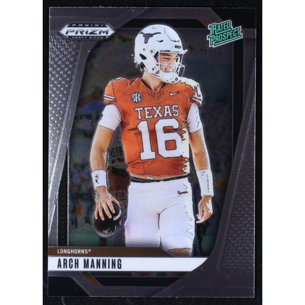 Arch Manning 2025 Panini Prizm Draft Picks Rated Prospect #166 RC at PristineAuction.com