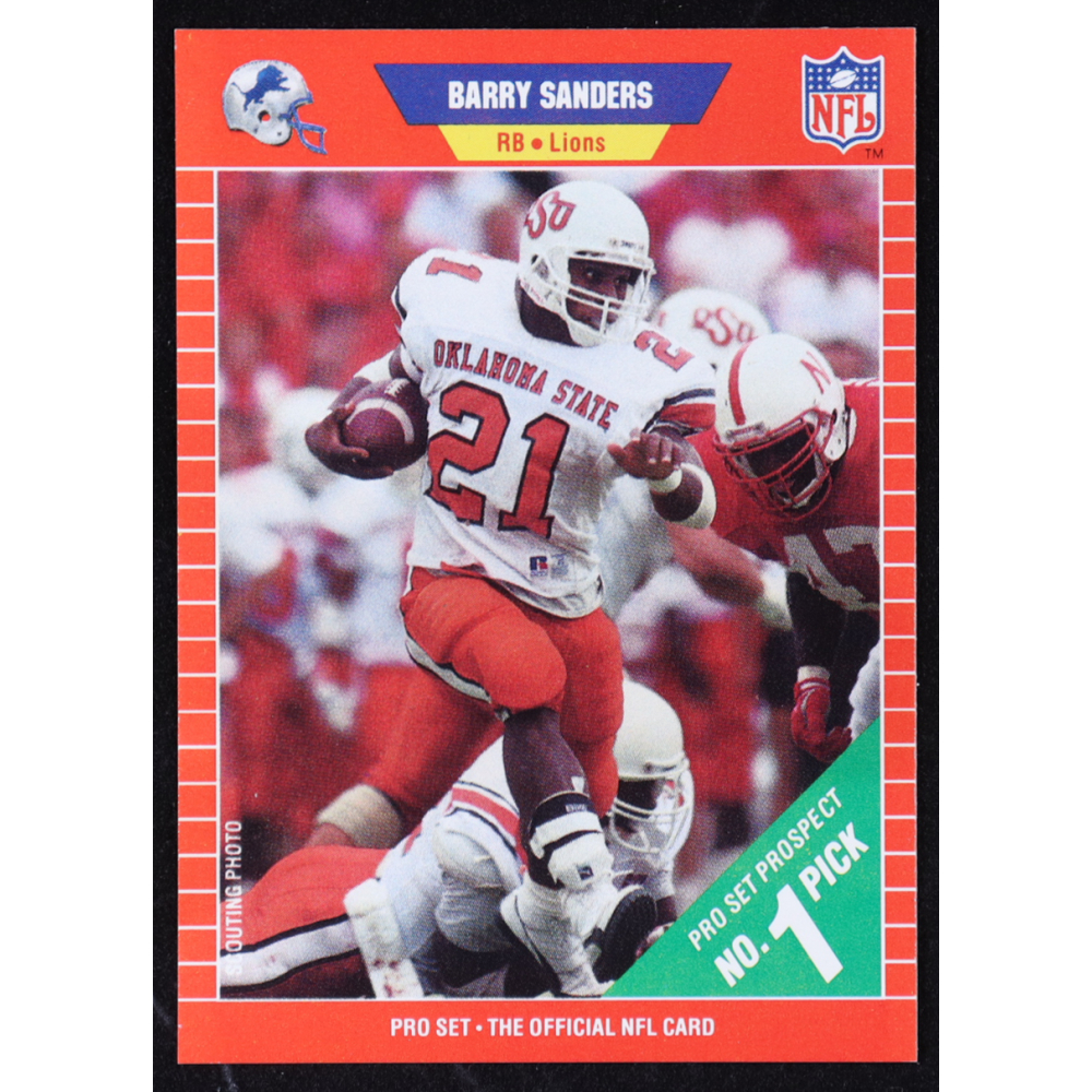Barry Sanders 1989 NFL Pro Set #494 RC at PristineAuction.com