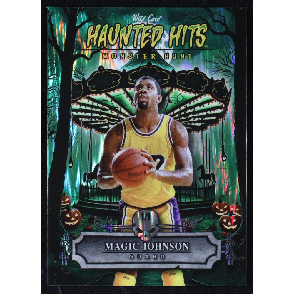 Magic Johnson 2025 Wild Card Haunted Hits Monster Hunt #HHCA-MJ #1/1 at PristineAuction.com