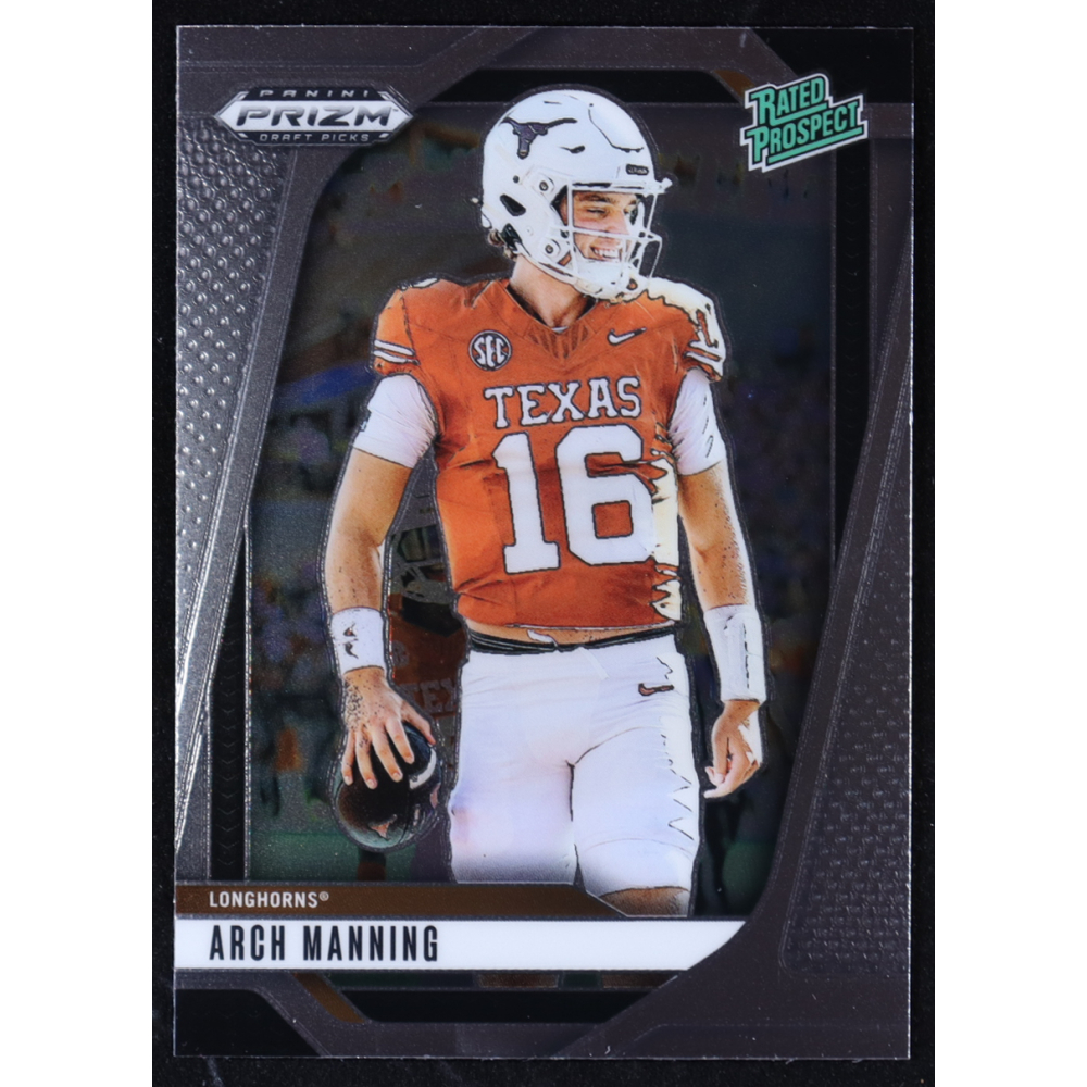 Arch Manning 2025 Panini Prizm Draft Picks Rated Prospect #166 RC at PristineAuction.com