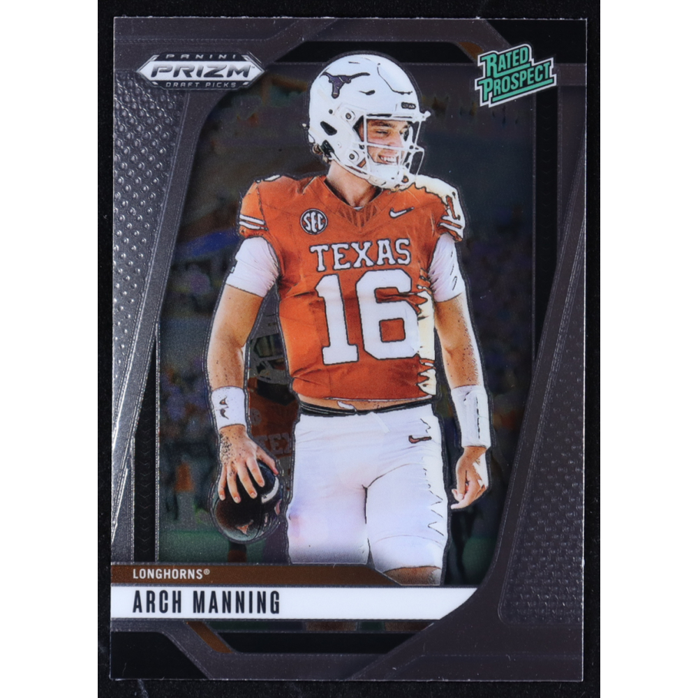 Arch Manning 2025 Panini Prizm Draft Picks Rated Prospect #166 RC at PristineAuction.com