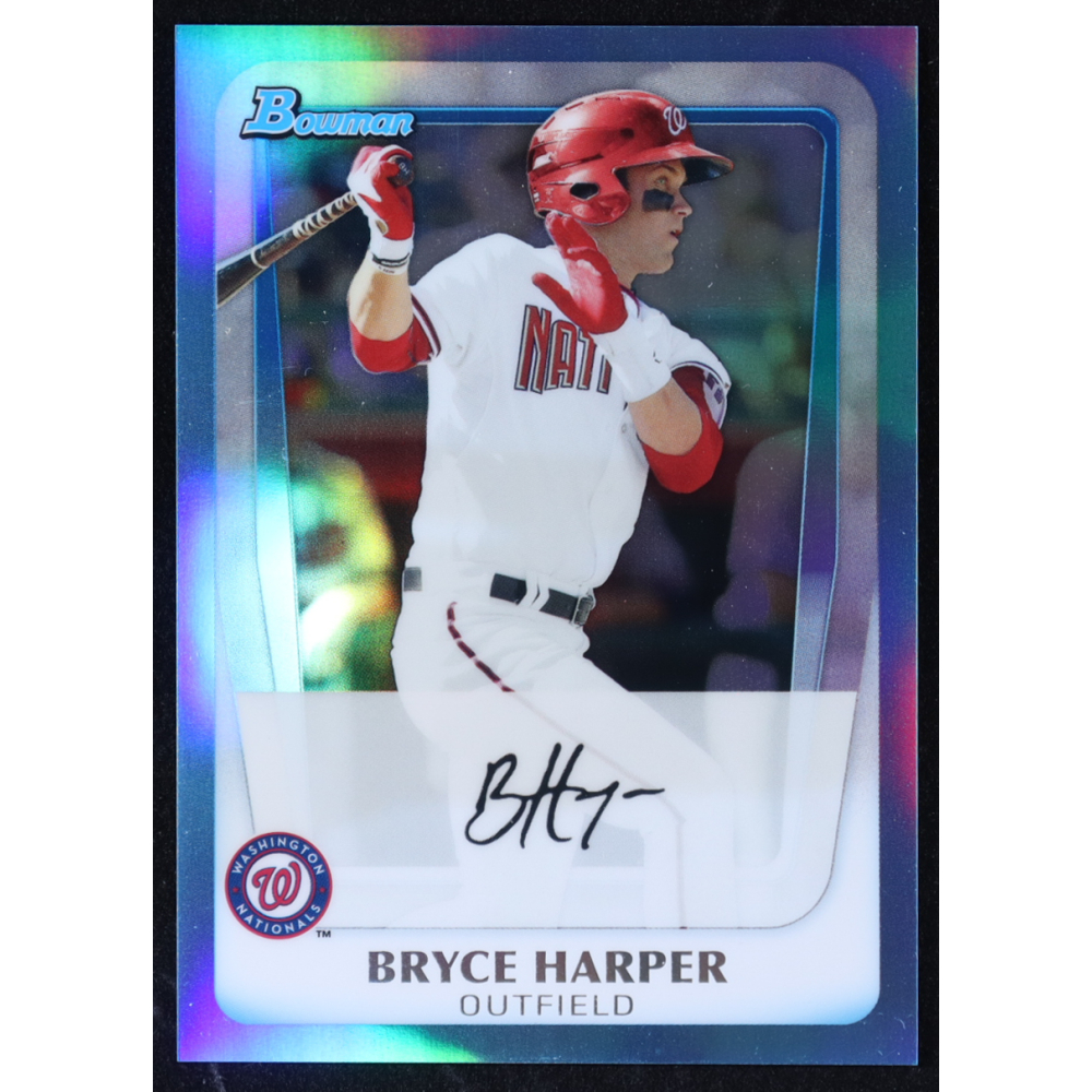 Bryce Harper 2011 Bowman Prospects Blue Auto #BP1 RC at PristineAuction.com