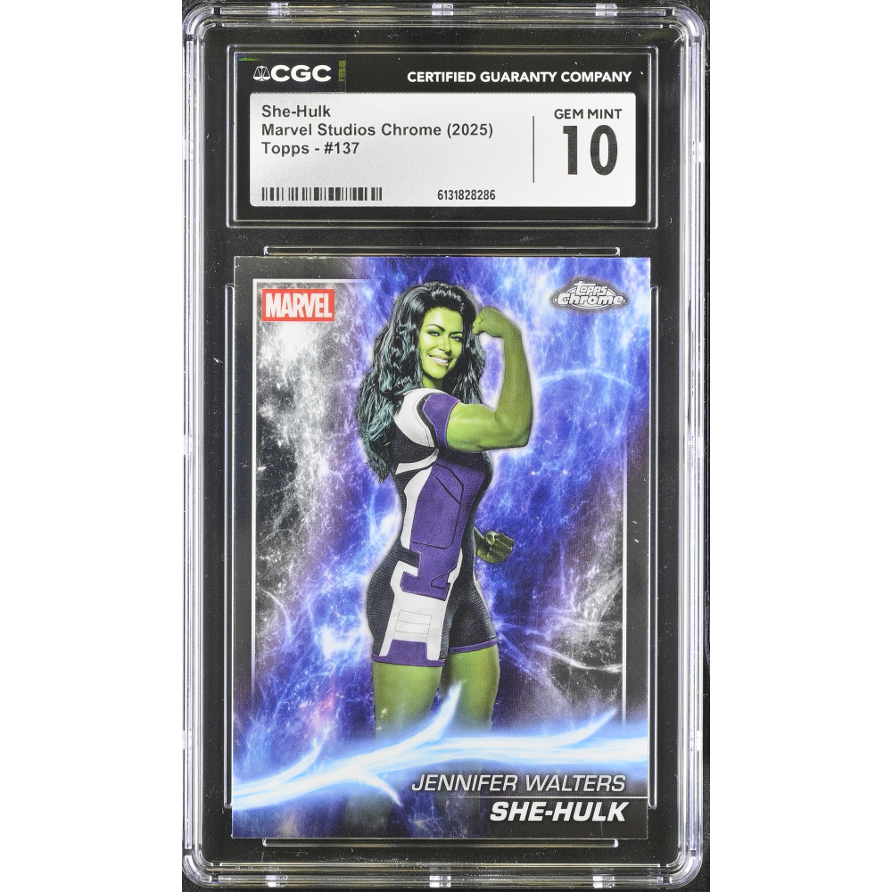 She-Hulk 2025 Topps Marvel Studios Chrome #137 (CGC 10) at PristineAuction.com