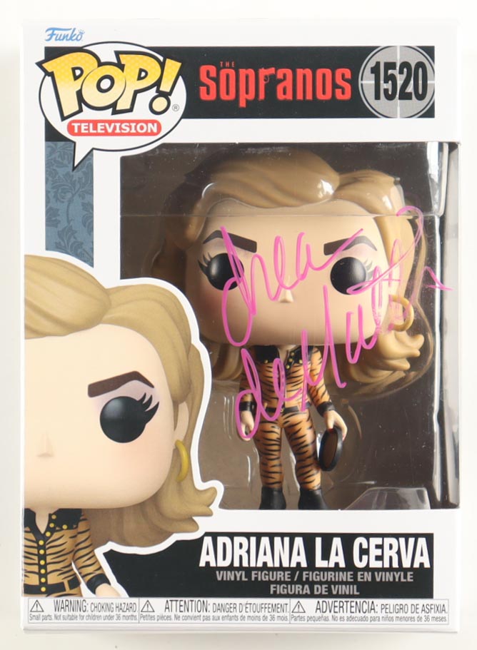 Drea de Matteo Signed "The Sopranos" #1520 Adriana La Cerva Funko Pop! Vinyl Figure (Beckett) at PristineAuction.com Drea de Matteo Signed "The Sopranos" #1520 Adriana La Cerva Funko Pop! Vinyl Figure (Beckett) at PristineAuction.com