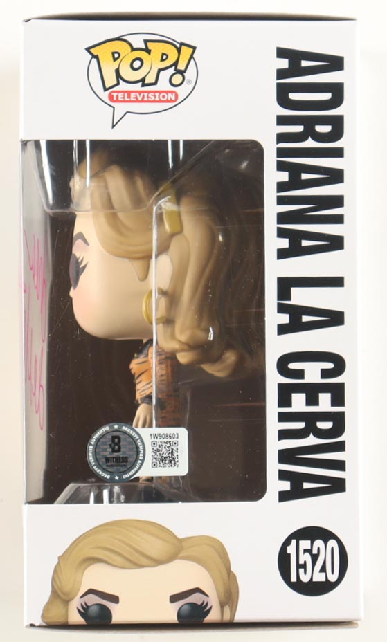 Drea de Matteo Signed "The Sopranos" #1520 Adriana La Cerva Funko Pop! Vinyl Figure (Beckett) at PristineAuction.com Drea de Matteo Signed "The Sopranos" #1520 Adriana La Cerva Funko Pop! Vinyl Figure (Beckett) at PristineAuction.com