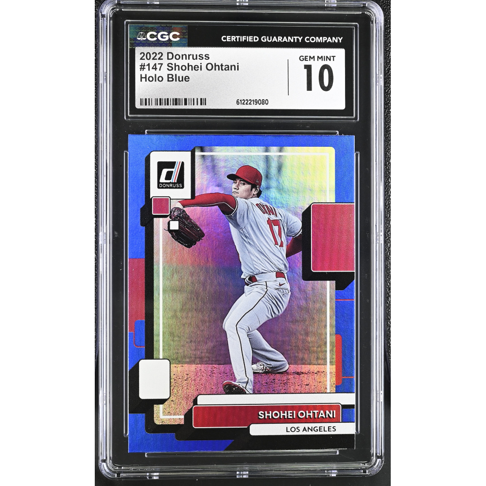 Shohei Ohtani 2022 Donruss Holo Blue #147 (CGC 10) at PristineAuction.com