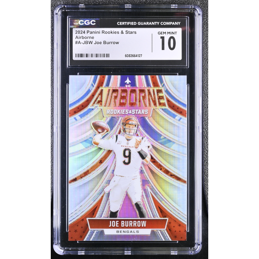 Joe Burrow 2024 Panini Rookies & Stars Airborne # (CGC 10) at PristineAuction.com