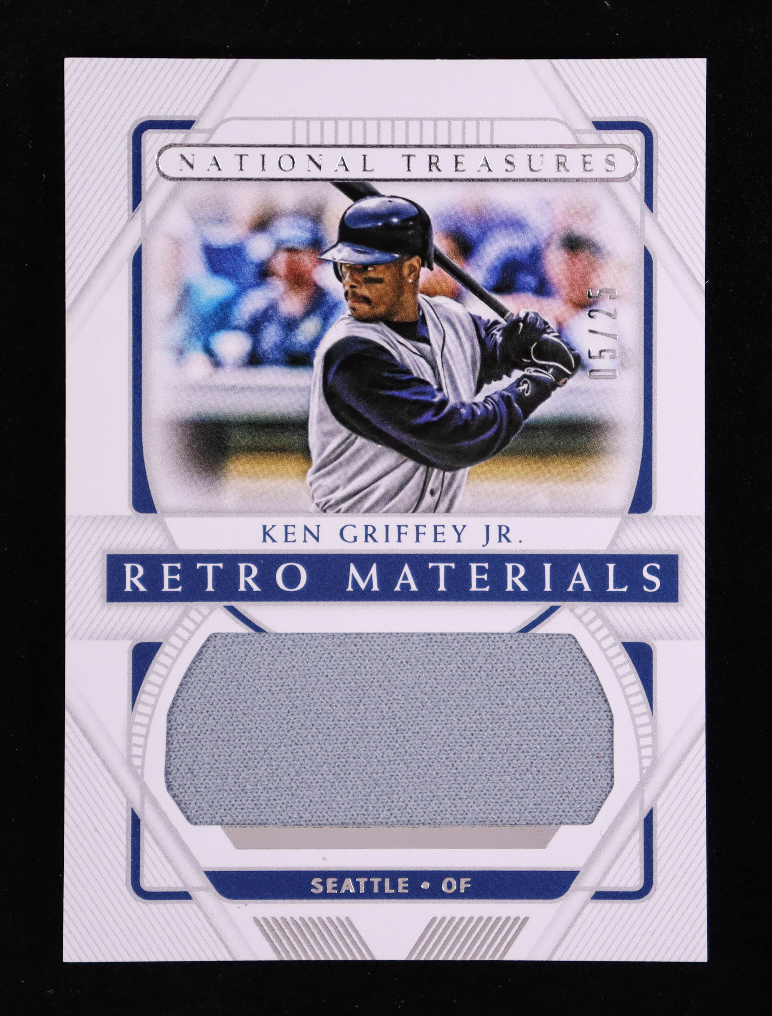 Ken Griffey Jr. 2021 Panini National Treasures Retro Materials #16 #05/25 at PristineAuction.com Ken Griffey Jr. 2021 Panini National Treasures Retro Materials #16 #05/25 at PristineAuction.com