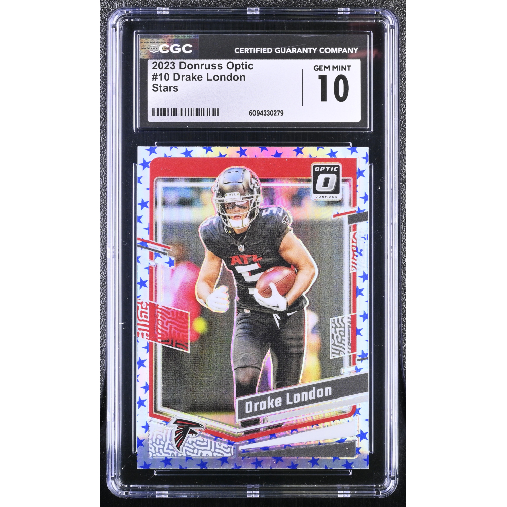 Drake London 2023 Donruss Optic Stars #10 (CGC 10) at PristineAuction.com