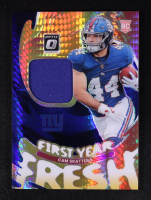 Cam Skattebo 2025 Donruss Optic First Year Fresh Jerseys Blue Hyper #21 RC at PristineAuction.com