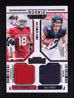 Marvin Harrison Jr. / Rome Odunze 2024 Panini Contenders Rookie Ticket Dual Swatches #12 RC at PristineAuction.com